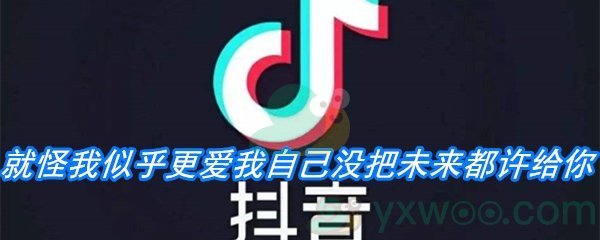 抖音就怪我似乎更爱我自己没把未来都许给你歌曲分享 怪我更爱我自己歌词介绍 图文 游戏窝